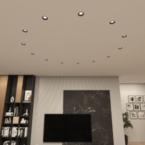 DK3055-BK Встраиваемый светильник, IP 20, 10 Вт, GU5.3, LED, черный, пластик в Режи - rezh.ok-mebel.com | фото 3