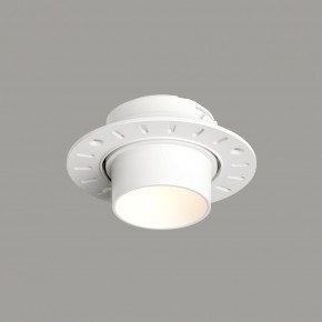 DK3056-WH Встраиваемый светильник под шпатлевку, IP20, до 15 Вт, LED, GU5,3, белый, пластик в Режи - rezh.ok-mebel.com | фото 1