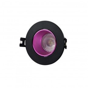 DK3061-BK+PI Встраиваемый светильник, IP 20, 10 Вт, GU5.3, LED, черный/розовый, пластик в Режи - rezh.ok-mebel.com | фото