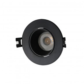 DK3061-BK Встраиваемый светильник, IP 20, 10 Вт, GU5.3, LED, черный/черный, пластик в Режи - rezh.ok-mebel.com | фото 1