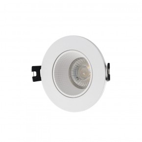 DK3061-WH Встраиваемый светильник, IP 20, 10 Вт, GU5.3, LED, белый/белый, пластик в Режи - rezh.ok-mebel.com | фото 1