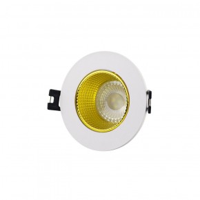 DK3061-WH+YE Встраиваемый светильник, IP 20, 10 Вт, GU5.3, LED, белый/желтый, пластик в Режи - rezh.ok-mebel.com | фото