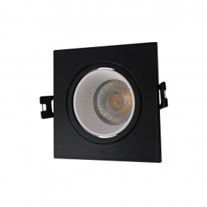 DK3071-BK+WH Встраиваемый светильник, IP 20, 10 Вт, GU5.3, LED, черный/белый, пластик в Режи - rezh.ok-mebel.com | фото