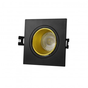 DK3071-BK+YE Встраиваемый светильник, IP 20, 10 Вт, GU5.3, LED, черный/желтый, пластик в Режи - rezh.ok-mebel.com | фото