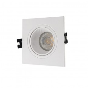 DK3071-WH Встраиваемый светильник, IP 20, 10 Вт, GU5.3, LED, белый/белый, пластик в Режи - rezh.ok-mebel.com | фото 1