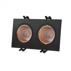 DK3072-BBR Встраиваемый светильник, IP 20, 10 Вт, GU5.3, LED, черный/бронзовый, пластик в Режи - rezh.ok-mebel.com | фото