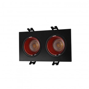 DK3072-BK+RD Встраиваемый светильник, IP 20, 10 Вт, GU5.3, LED, черный/красный, пластик в Режи - rezh.ok-mebel.com | фото