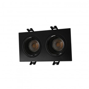 DK3072-BK Встраиваемый светильник, IP 20, 10 Вт, GU5.3, LED, черный/черный, пластик в Режи - rezh.ok-mebel.com | фото 1