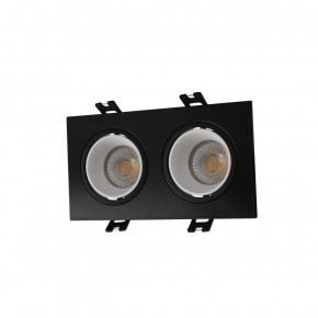 DK3072-BK+WH Встраиваемый светильник, IP 20, 10 Вт, GU5.3, LED, черный/белый, пластик в Режи - rezh.ok-mebel.com | фото