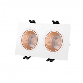 DK3072-WBR Встраиваемый светильник, IP 20, 10 Вт, GU5.3, LED, белый/бронзовый, пластик в Режи - rezh.ok-mebel.com | фото