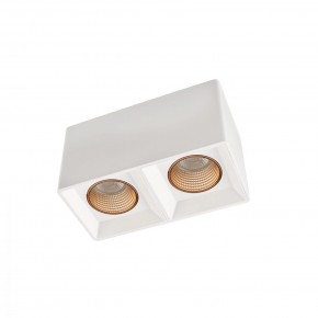 DK3085-WH+BR Светильник накладной IP 20, 10 Вт, GU5.3, LED, белый/бронзовый, пластик в Режи - rezh.ok-mebel.com | фото