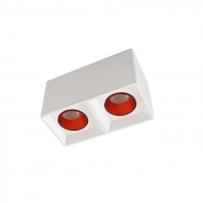 DK3085-WH+RD Светильник накладной IP 20, 10 Вт, GU5.3, LED, белый/красный, пластик в Режи - rezh.ok-mebel.com | фото