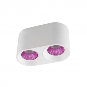 DK3096-WH+PI Светильник накладной IP 20, 10 Вт, GU5.3, LED, белый/розовый, пластик в Режи - rezh.ok-mebel.com | фото