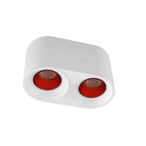 DK3096-WH+RD Светильник накладной IP 20, 10 Вт, GU5.3, LED, белый/красный, пластик в Режи - rezh.ok-mebel.com | фото