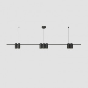 DK4063-BK Подвесной светильник ORBIT, IP20, 7xGU10 LED до 15 Вт, черный матовый, алюминий в Режи - rezh.ok-mebel.com | фото