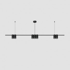 DK4063-BK Подвесной светильник ORBIT, IP20, 7xGU10 LED до 15 Вт, черный матовый, алюминий в Режи - rezh.ok-mebel.com | фото 2
