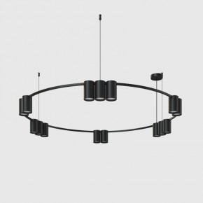 DK4067-BK Подвесной светильник ORBIT, IP20, 15xGU10 LED до 15 Вт, черный матовый, алюминий в Режи - rezh.ok-mebel.com | фото 2