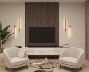 DK5010-SG Бра 600 мм, 3000К, IP20, 5 Вт, матовое золото в Режи - rezh.ok-mebel.com | фото 5