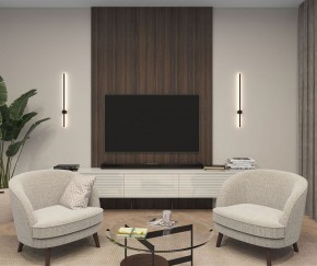 DK5012-BK Бра 800 мм, 3000К, IP20, 7 Вт, черный, алюминий в Режи - rezh.ok-mebel.com | фото 5