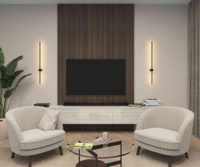DK5014-BK Бра 1000 мм, 3000К, IP20, 12 Вт, черный, алюминий в Режи - rezh.ok-mebel.com | фото 5