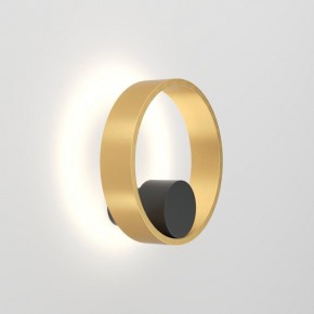 DK5060-BK+SG Бра ORBIT, IP20, 3000К, LED, 10 Вт, черный + сатинированное золото, алюминий в Режи - rezh.ok-mebel.com | фото