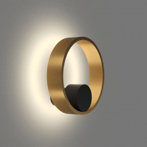 DK5060-BK+SG Бра ORBIT, IP20, 3000К, LED, 10 Вт, черный + сатинированное золото, алюминий в Режи - rezh.ok-mebel.com | фото 3