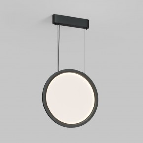 DK6604-BK Подвесной вертикальный светильник Veil со светодиодом H1500 d450 220V 36W 3000-6000K IP20 черный алюминий в Режи - rezh.ok-mebel.com | фото
