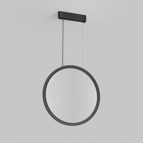 DK6606-BK Подвесной вертикальный светильник Veil со светодиодом H1700 d600 220V 48W 3000-6000K IP20 черный алюминий в Режи - rezh.ok-mebel.com | фото 2