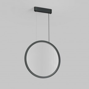 DK6606-BK Подвесной вертикальный светильник Veil со светодиодом H1700 d600 220V 48W 3000-6000K IP20 черный алюминий в Режи - rezh.ok-mebel.com | фото 4