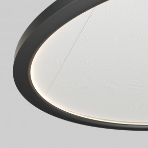 DK6616-BK Подвесной горизонтальный светильник Veil со светодиодом H900 d600 220V 48W 3000-6000K IP20 черный алюминий в Режи - rezh.ok-mebel.com | фото 3