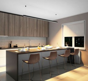 DK9203-BK Линейный светильник 52W 2000mm 3000K, черный в Режи - rezh.ok-mebel.com | фото 5