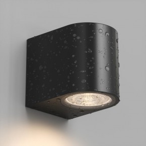 DK9790-BK Настенный уличный светильник NARVIK, IP44, GU10 LED, до 15 Вт, черный, алюминий в Режи - rezh.ok-mebel.com | фото 3