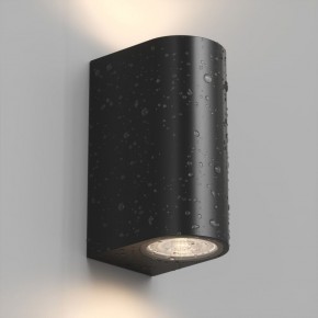 DK9791-BK Настенный уличный светильник NARVIK, IP44, 2хGU10 LED, до 15 Вт, черный, алюминий в Режи - rezh.ok-mebel.com | фото 3