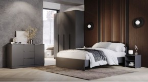 ЭЛЕГАНТ Спальный гарнитур (модульный) графит в Режи - rezh.ok-mebel.com | фото