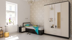 Фиеста Кровать 0900, цвет венге/дуб лоредо, ШхГхВ 93,5х203,5х80 см., сп.м. 900х2000 мм., без матраса, основание есть в Режи - rezh.ok-mebel.com | фото 5