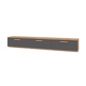 ФЛОРИДА Ф33 Тумба ТВ (дуб золотой/графит) в Режи - rezh.ok-mebel.com | фото