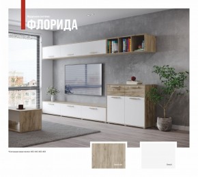 ФЛОРИДА Гостиная (модульная) дуб серый/белый в Режи - rezh.ok-mebel.com | фото