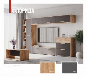ФЛОРИДА Гостиная (модульная) дуб золотой/графит в Режи - rezh.ok-mebel.com | фото