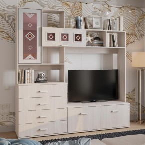 Гостиная Белла (модульная) ясень белый в Режи - rezh.ok-mebel.com | фото 15