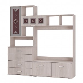 Гостиная Белла (модульная) ясень белый в Режи - rezh.ok-mebel.com | фото 2