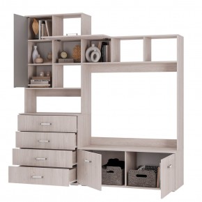 Гостиная Белла (модульная) ясень белый в Режи - rezh.ok-mebel.com | фото 3