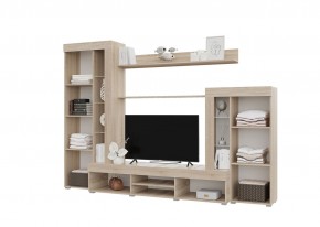 Гостиная Дельта (Сонома/Белый) в Режи - rezh.ok-mebel.com | фото 2