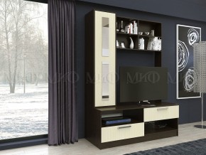 Гостиная Фиеста центр (Дуб Беленый/Венге) в Режи - rezh.ok-mebel.com | фото 3