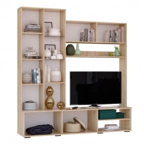 Гостиная Флай (ЦС-01/ШК-04) дуб сонома/белый в Режи - rezh.ok-mebel.com | фото 5