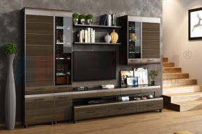 Гостиная Камелия Композиция 1 (Гикори Джексон темный) в Режи - rezh.ok-mebel.com | фото