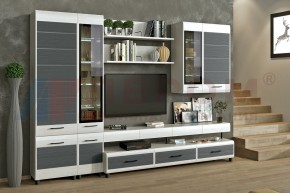 Гостиная Камелия Композиция 1 (Снежный ясень - серый) в Режи - rezh.ok-mebel.com | фото