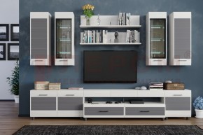 Гостиная Камелия Композиция 9 (Снежный ясень - серый) в Режи - rezh.ok-mebel.com | фото