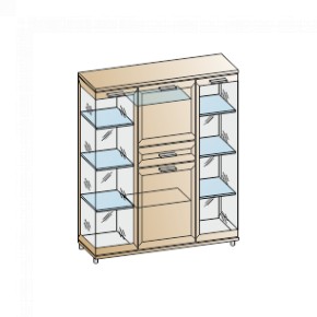 Гостиная Мелисса Композиция 6 (Акация Молдау) в Режи - rezh.ok-mebel.com | фото 2