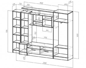 ОСКАР Гостиная (Венге/Анкор светлый) в Режи - rezh.ok-mebel.com | фото 2