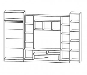 ПРАГА Гостиная (модульная) в Режи - rezh.ok-mebel.com | фото 2